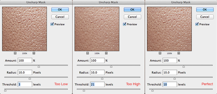 Fstoppers Woloszynowicz Smoothing Skin Texture Threshold Settings A Simple Way to Even Out Rough Skin Texture and Pores